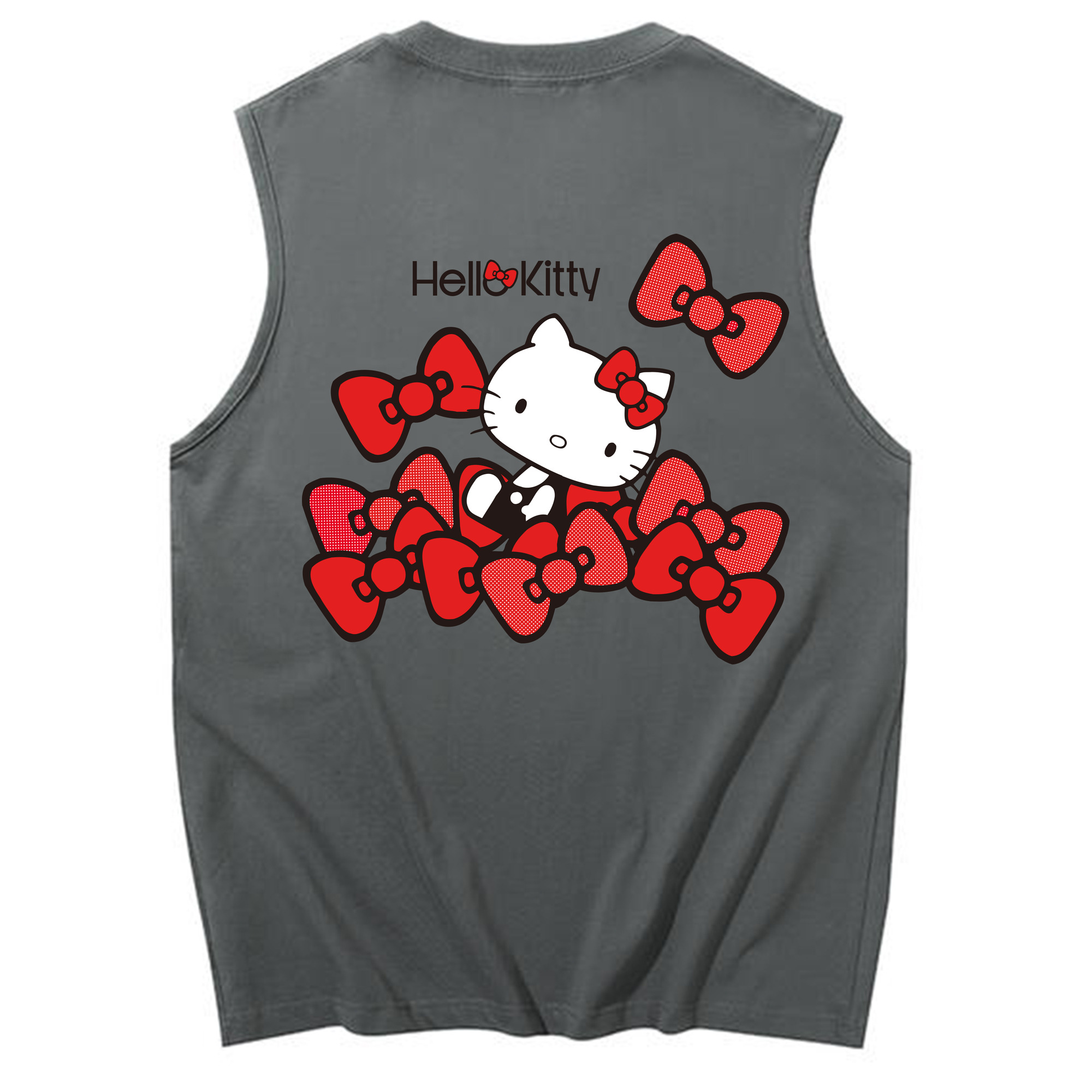 （画像用） Hello Kitty ハローキティ コットン100％タンクトップ（背面プリント）